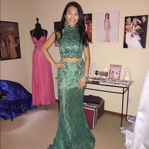 Teal Green Prom Dress